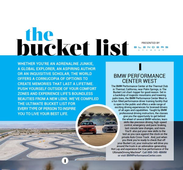 Bucket List” Feature “#22 of 50 top bucket list”