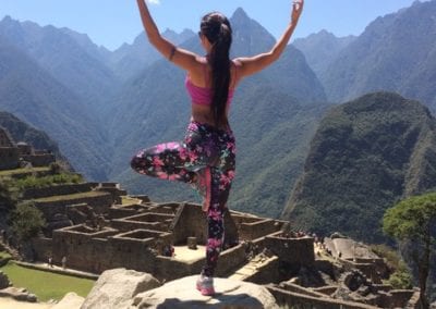 Yoga at Machu Picchu